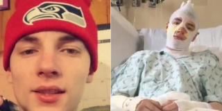 Un h&eacute;roe de 20 a&ntilde;os qued&oacute; envuelto en llamas por salvar a sobrina de un incendio