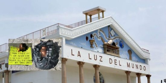 A las puertas del cielo: Dejan un cad&aacute;ver cercenado y con narcomensaje fuera de la iglesia de la Luz del Mundo