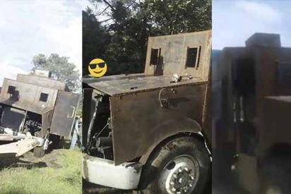V&iacute;deo: Narco mexicano se queda sin "El Monstruo", cami&oacute;n modificado para soportar los ataques de "El Mencho"