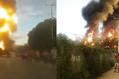 Fracaso socialista: Explosi&oacute;n de una planta de gas de PDVSA causa p&aacute;nico en la Venezuela chavista