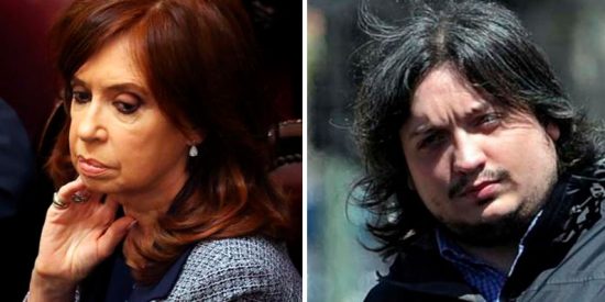 Cristina Fern&aacute;ndez Kirchner y su hijo, ante los tribunales de Argentina